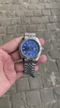 Ro_x Daydate Shift Movement Luxury Watch with Blue Dial