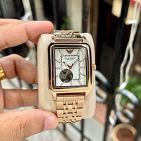 Empori_o Armani Copper White Dial Meccanico