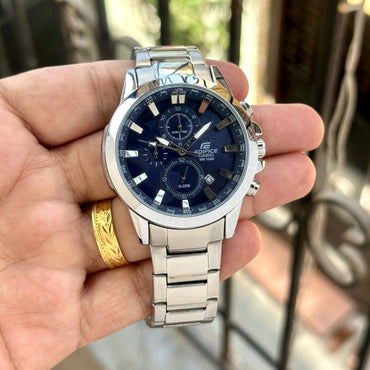 Casi_o Edifice World Map Silver Blue